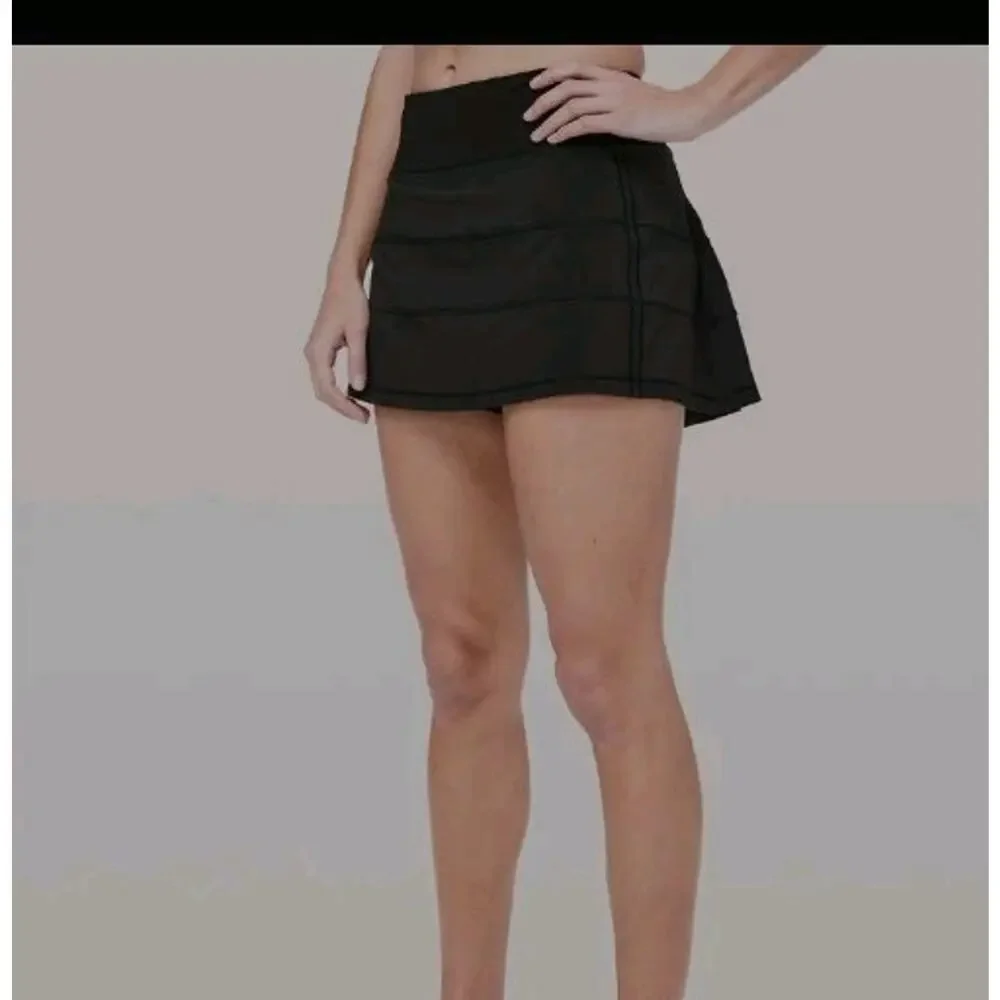 Lululemon Pace Rival Black Tennis Golf Pickleball Skort Skirt Size 8 Activewear - Picture 3 of 10